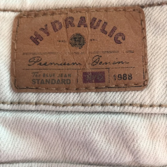 Hydraulic Curvy LOLA Fit Hippy Denim Cotton Lace Maxi Daisy Trim Skirt Size 7/8 - Picture 6 of 7